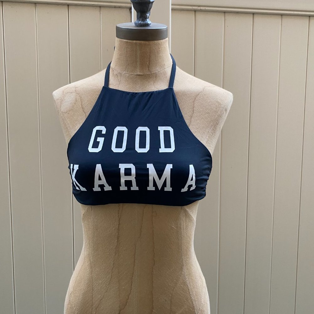 Spiritual Gangster High Neck Bikini Top